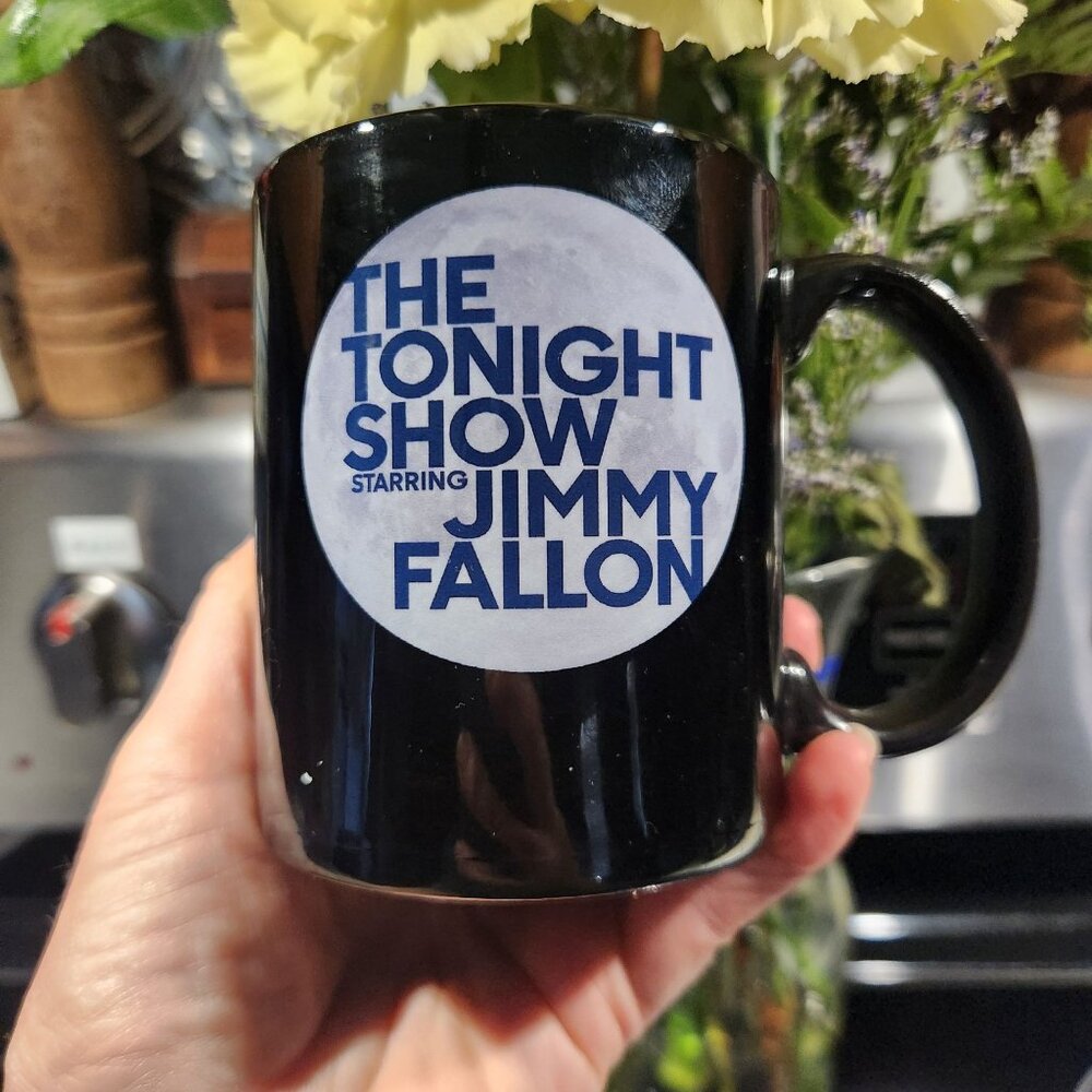The Tonight Show Starring Jimmy Fallon Black Ceramic Coffee Mug